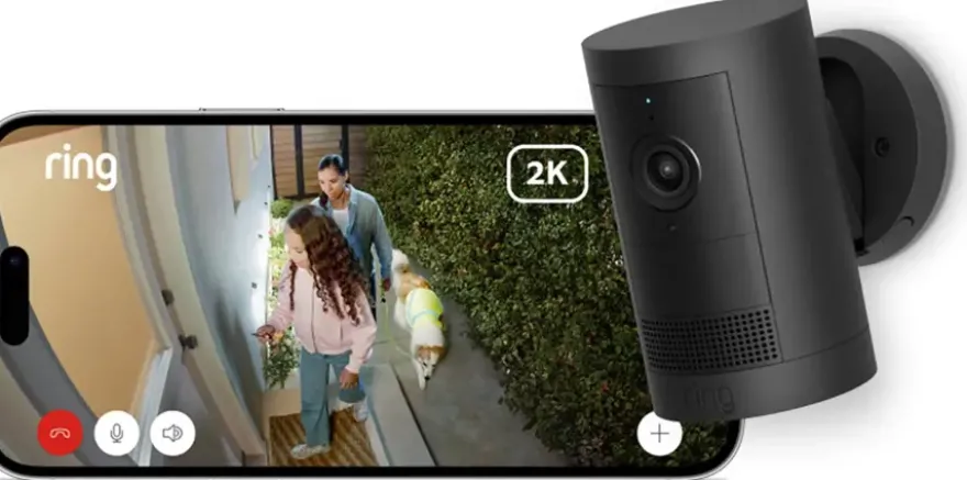 Ring Outdoor Camera Plus Battery Zwart 2K