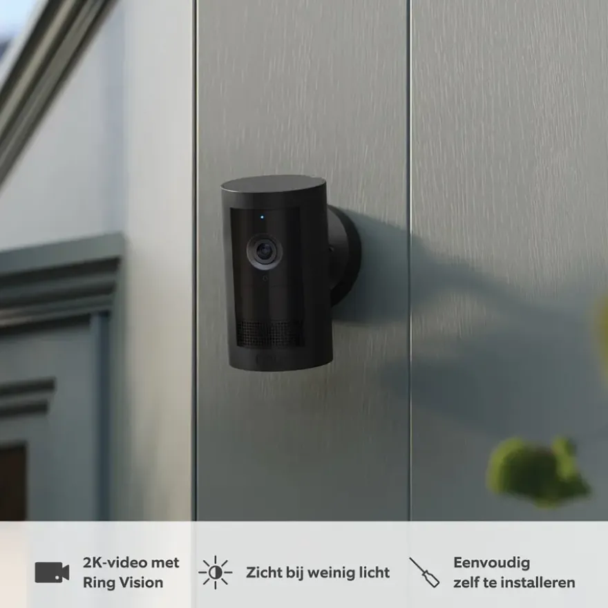 Ring Outdoor Camera Plus Battery Zwart 2K