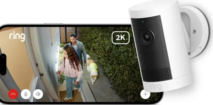Ring Outdoor Camera Plus Battery Wit 2K