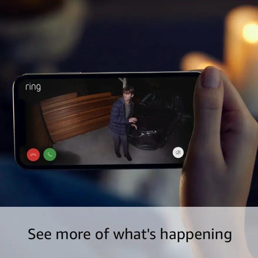 Ring Spotlight Camera Plus Battery Zwart