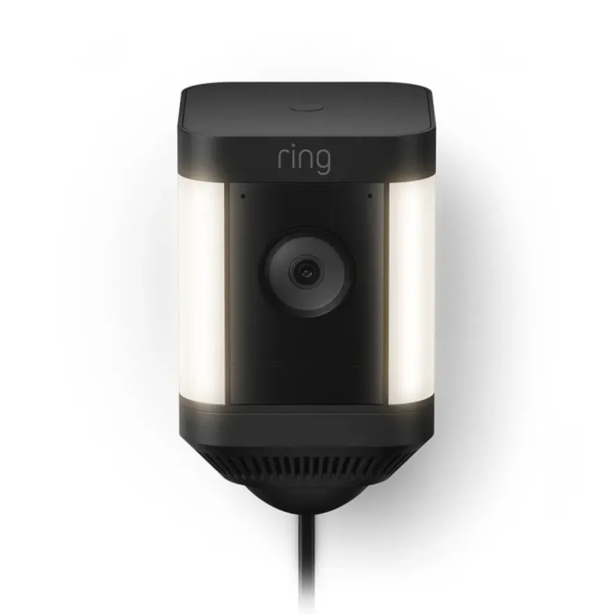 Ring Spotlight Camera Plus Plug-in Zwart