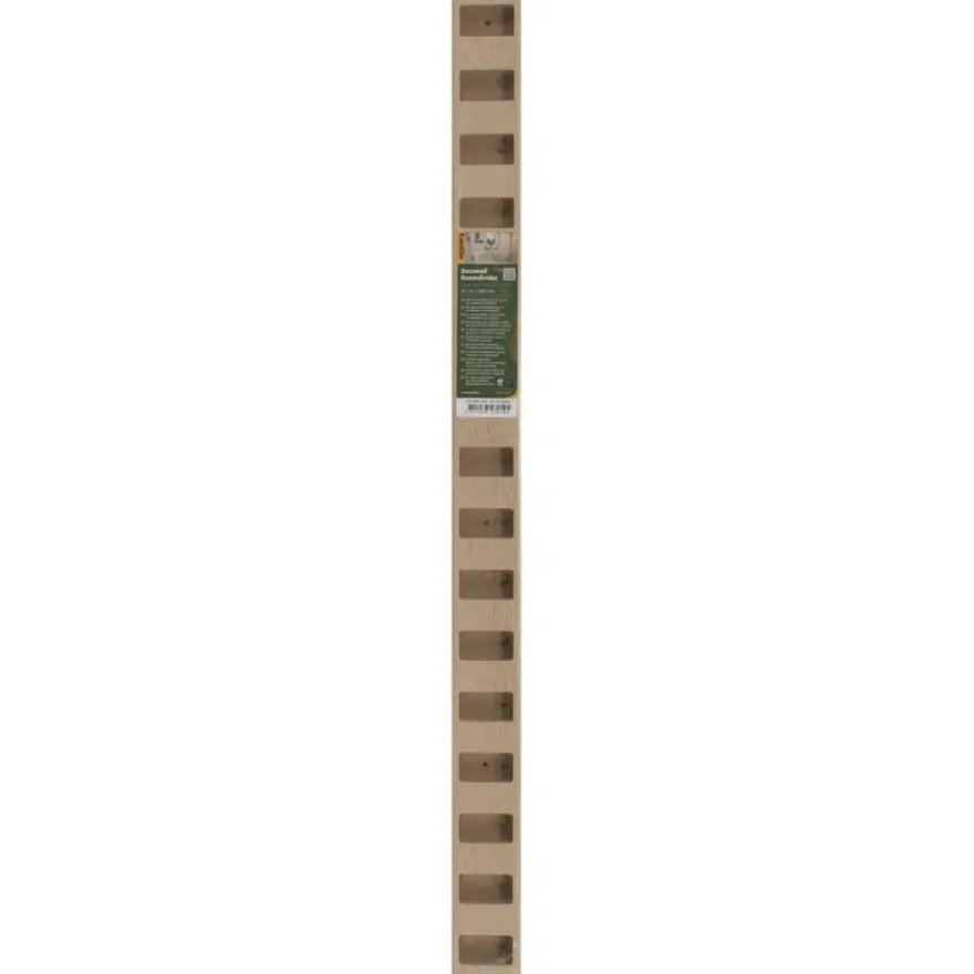 Roomdivider profiel recht 90° natuur eiken 2 stuks