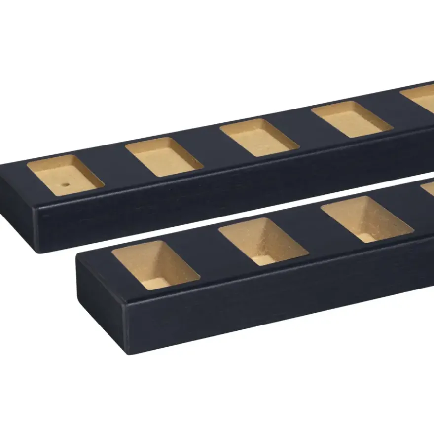 Roomdivider profiel recht 90° lava eiken 2 stuks