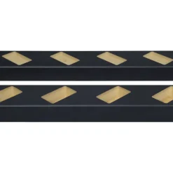 Roomdivider profiel schuin 45° lava eiken 2 stuks