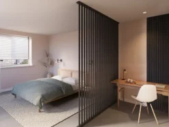 Roomdivider profiel schuin 45° lava eiken 2 stuks