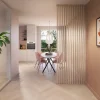 Roomdivider spijlen MDF natuur eiken 4 stuks