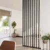 Roomdivider complete set zwart eiken 260x100 cm