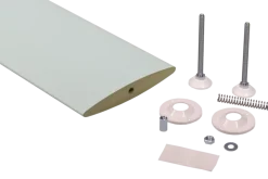 Roomdivider lamel ellips wit 18x240 cm 1 stuk