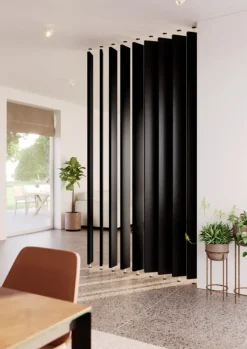 Roomdivider lamel recht zwart 15x240cm 1 stuk