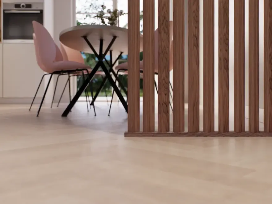Roomdivider profiel schuin 45° walnoot 2 stuks