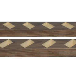 Roomdivider profiel schuin 45° walnoot 2 stuks
