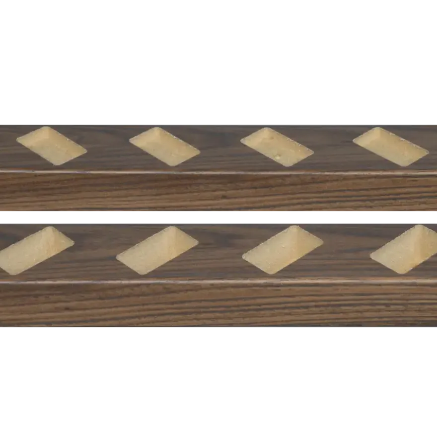 Roomdivider profiel schuin 45° walnoot 2 stuks