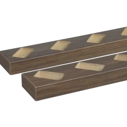 Roomdivider profiel schuin 45° walnoot 2 stuks