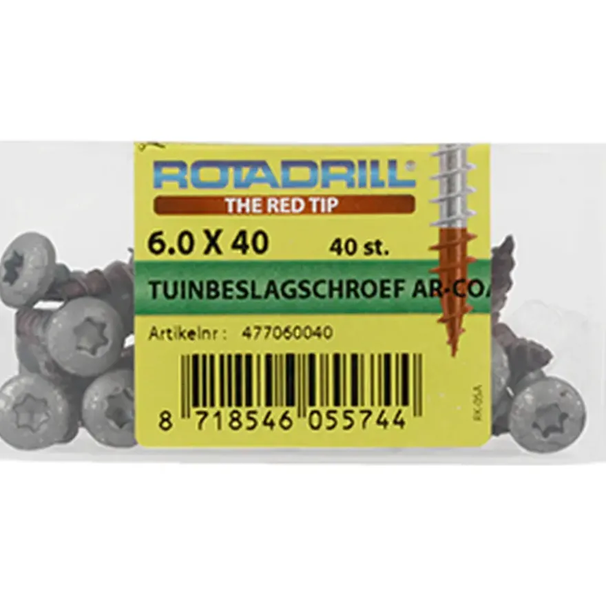 Rotadrill paalhouderschroef T30 anti roest 8x50 mm 30 stuks