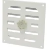 Sanivesk afsluitbaar schuifrooster aluminium wit 19,5x19,5 cm