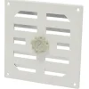 Sanivesk afsluitbaar schuifrooster aluminium wit 15,5x15,5 cm