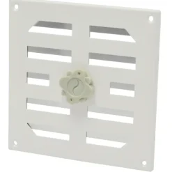 Sanivesk afsluitbaar schuifrooster aluminium wit 15,5x15,5 cm