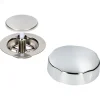 Sanivesk Afvoerplug Bad + Knop Chroom