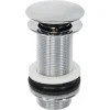Sanivesk afvoerplug click 5/4" rond zonder overloop lang chroom