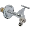 Sanivesk Buitenkraan Meerlagen + Gevelkom 16mmx1/2"M Chroom