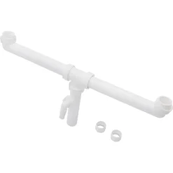 Sanivesk Duploafvoer Gelijk 6/4x40mm Wit