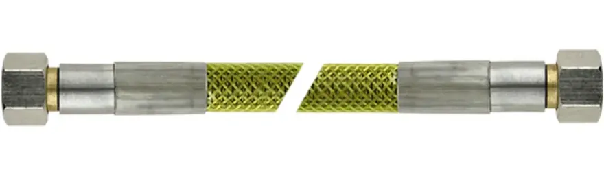 Sanivesk Flexibele Gasslangset RVS M24x1,5 125cm