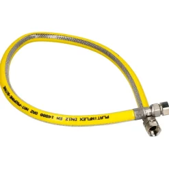 Sanivesk Flexibele Gasslangset RVS M24x1,5 RVS 100cm