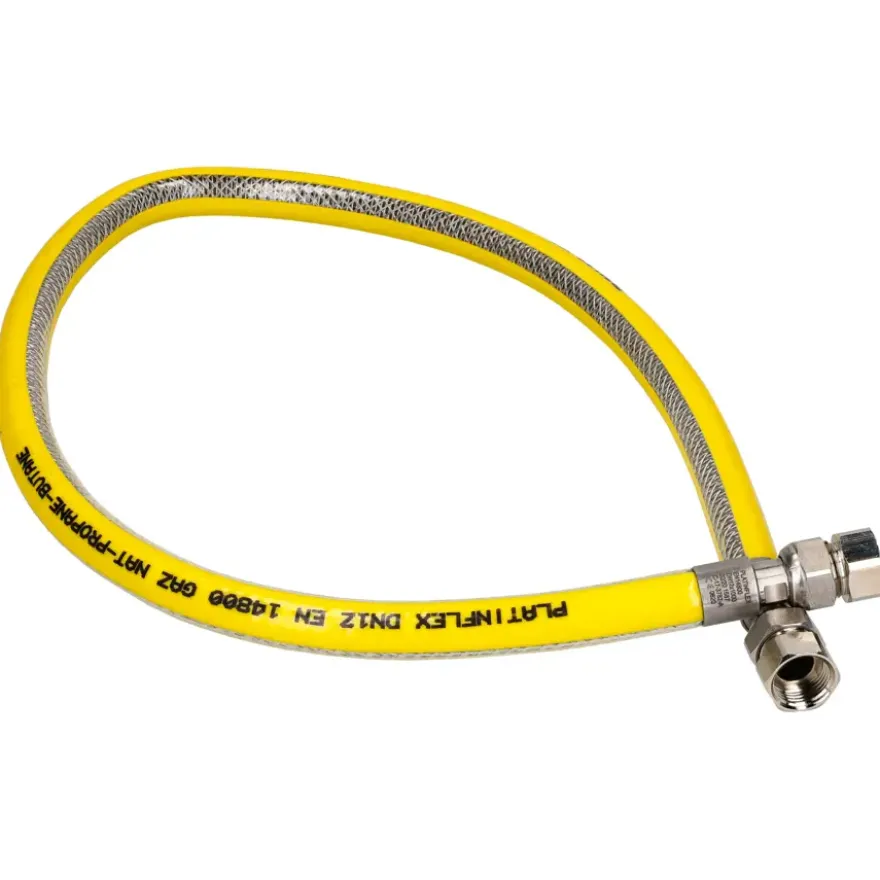 Sanivesk Flexibele Gasslangset RVS M24x1,5 RVS 100cm