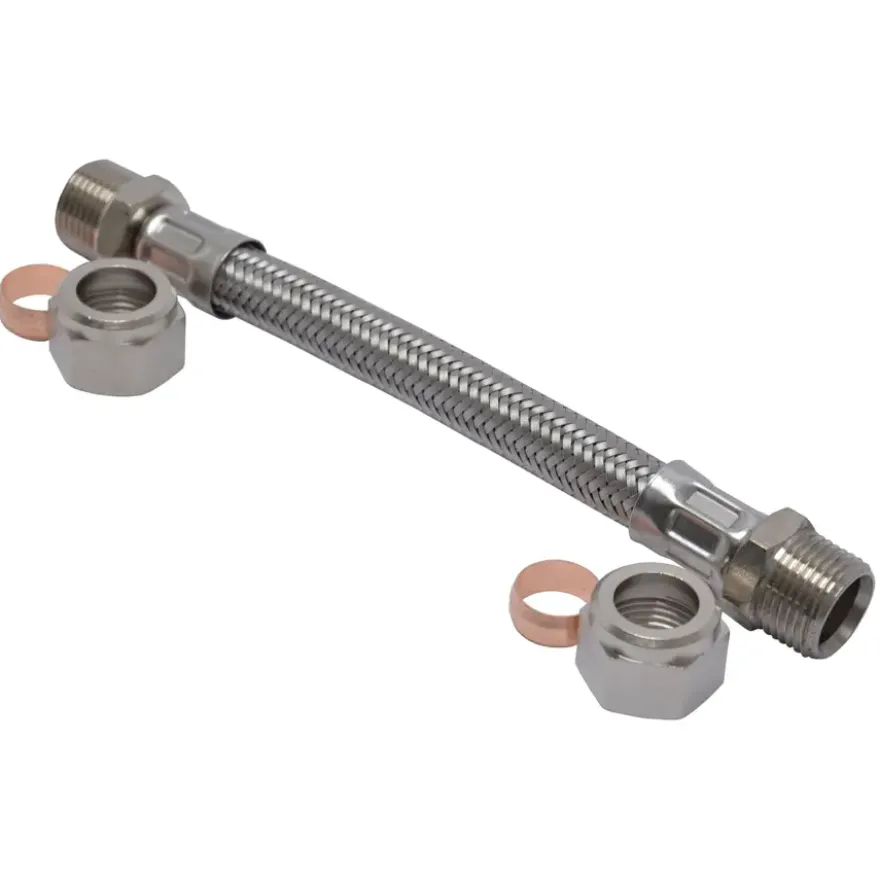 Sanivesk flexibele slang (knel x knel) 12 mm x 12 mm 15 cm