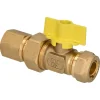 Sanivesk Gaskogelkraan Knel Vlinder 15mmx1/2"F