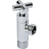 Sanivesk Hoekstopkraan Design Kruis 1/2"Mx1/2"M Chroom
