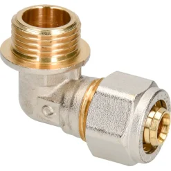 Sanivesk Meerlagen Knel Knie Overgang 16mmx1/2"M Chr
