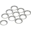 Sanivesk Meerlagen Push Borgring 16mm RVS 10 stuks