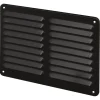 Sanivesk opbouw schoepenrooster aluminium zwart 245 x 195mm