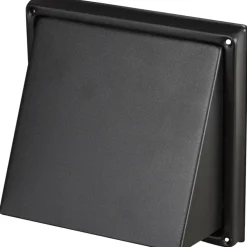 Sanivesk overdrukrooster met kap RVS zwart Ø 150 mm