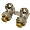 Sanivesk Radiator H-blok 1/2"x3/4" Haaks (+ koppelingen 16x2mm)