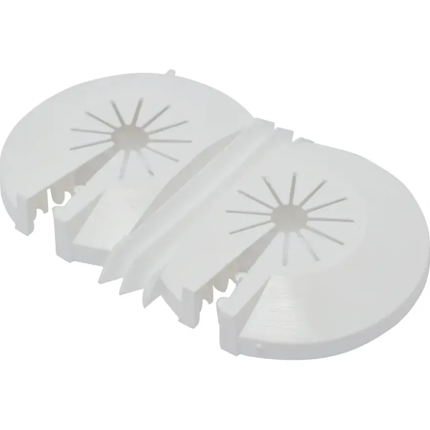 Sanivesk Rozet Dubbel 8-22mm Wit 2 stuks