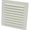 Sanivesk schoepenrooster aluminium wit 19,5x19,5 cm