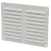 Sanivesk schoepenrooster aluminium wit 24,5x19,5 cm