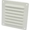 Sanivesk schoepenrooster aluminium wit 15,5x15,5 cm