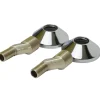 Sanivesk S-Koppeling 3/4"Mx3/8"M Chroom 2 stuks