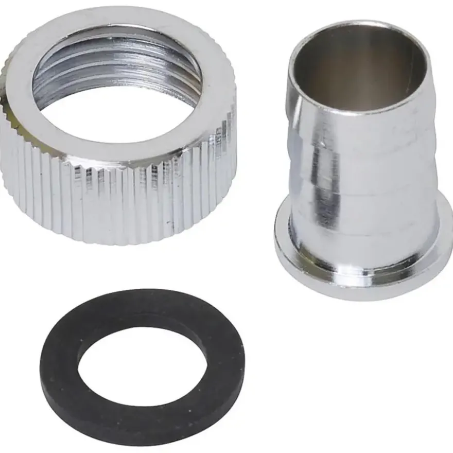 Sanivesk Slangkoppeling + Wartelmoer 1/2"F Chroom