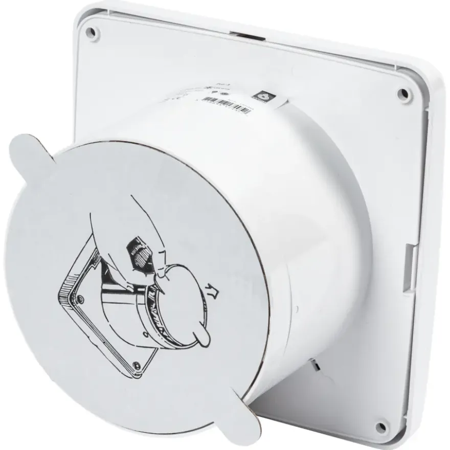 Sanivesk stille inbouwventilator Standaard met timer wit Ø 125 mm