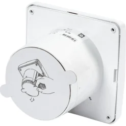 Sanivesk stille inbouwventilator Standaard wit Ø 100 mm