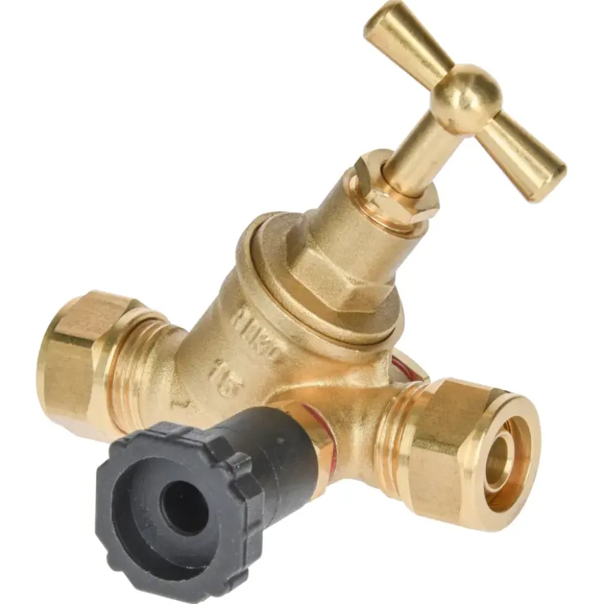 Sanivesk Stopkraan Meerlagen + Aftap 16x16mm