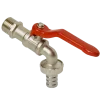 Sanivesk Tapkraan Hendel + Slangkoppeling 1/2"Mx3/4"M Chroom