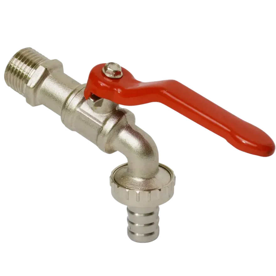 Sanivesk Tapkraan Hendel + Slangkoppeling 1/2"Mx3/4"M Chroom