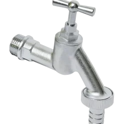 Sanivesk Tapkraan + Slangkoppeling 1/2"Mx3/4"M Chroom