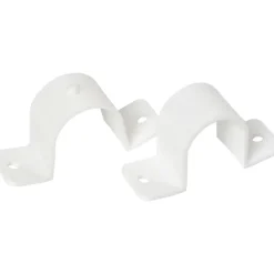 Sanivesk Valpijpbeugels + Dop Wit 32mm 2 stuks