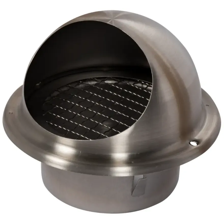 Sanivesk ventilatierooster bol RVS Ø100 mm